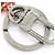 Louis Vuitton Orange and Silver Keyring Silvery - view 3