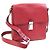 Borsa a tracolla in pelle rossa Prada Rosso