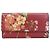 Cartera larga de cuero rojo Gucci Roja