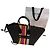 Céline Celine Luggage Borsa Tote in tela Nero Rosa Verde Giallo