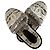 Sandali Chanel CC in Tweed Nero e Bianco D'oro - vista 12