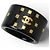 Anello Chanel con fascia nera e oro Nero D'oro - vista 5