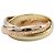 Anello Cartier Trinity in oro rosa bianco e giallo D'oro