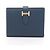 Hermès Cartera bi-fold compacta Hermes Bearn Azul