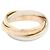 Anello Cartier Trinity in oro rosa bianco e giallo 18K D'oro
