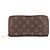 Zippy Louis Vuitton Monogram Long Wallet Braun