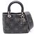 Christian Dior Dior LADY DIOR 2-Way Handtasche Schwarz Khaki