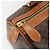 Céline Borsa Boston CELINE in tela Macadam PVC Pelle Marrone Oro Auth 189503A D'oro - vista 11