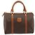 Céline Borsa Boston CELINE in tela Macadam PVC Pelle Marrone Oro Auth 189503A D'oro - vista 13