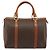 Céline Borsa Boston CELINE in tela Macadam PVC Pelle Marrone Oro Auth 189503A D'oro - vista 2