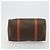 Céline Borsa Boston CELINE in tela Macadam PVC Pelle Marrone Oro Auth 189503A D'oro - vista 5