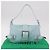 Borsa a Spalla BOTTEGA VENETA Nylon Azzurro Light Silver Auth 189899M Argento Blu chiaro - vista 12