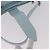 Borsa a Spalla BOTTEGA VENETA Nylon Azzurro Light Silver Auth 189899M Argento Blu chiaro - vista 20