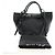 Céline CELINE Big bag Small Hand Bag Pelle Nero Argento Auth 189349SAM - vista 12