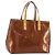 LOUIS VUITTON Monogram Vernis Reade PM Hand Bag Bronze M91146 LV Auth 189683 Bronzo