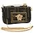 FENDI FENDACE Nano Baguette Chain Shoulder Pouch Black Brown Auth 190223SAM Marrone Nero
