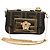 FENDI FENDACE Nano Baguette Chain Shoulder Pouch Black Brown Auth 190223SAM Marrone Nero - vista 13