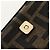 FENDI FENDACE Nano Baguette Chain Shoulder Pouch Black Brown Auth 190223SAM Marrone Nero - vista 23