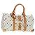 LOUIS VUITTON Monogram Multicolor Keepall 45 Borsa Bianca M92641 LV Auth 190220SAV Bianco