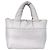 CHANEL Cococoon Tote Bag Leder Silber CC Auth mr2607 - Ansicht 2