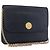 Céline Sac à bandoulière CELINE Medallion Chain en cuir noir et or Auth 189809A Doré