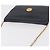 Céline Sac à bandoulière CELINE Medallion Chain en cuir noir et or Auth 189809A Doré - vue 6