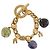 Céline Bracciale CELINE Macadam metallo Gold Tone Auth 189576M
