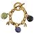 Céline Bracciale CELINE Macadam metallo Gold Tone Auth 189576M - vista 13