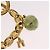 Céline Bracciale CELINE Macadam metallo Gold Tone Auth 189576M - vista 9