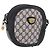 Borsa a tracolla GUCCI GG Supreme PVC Blu Navy Oro Auth ka5069 D'oro