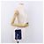 Jimmy Choo Chain Shoulder Phone Holder Acrylic Fur Blue Silver Auth 190265A Argento - vista 22