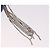 Jimmy Choo Chain Shoulder Phone Holder Acrylic Fur Blue Silver Auth 190265A Argento - vista 8