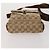 Sac à bandoulière GUCCI GG Canvas 2 Set Beige Black Auth 186360 Noir - vue 7