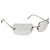 Gafas de sol CHANEL COCO Mark Metal Silver CC Auth 189512 Plata
