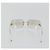 Gafas de sol CHANEL COCO Mark Metal Silver CC Auth 189512 Plata - vista 2