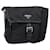 Borsa a tracolla PRADA Nylon Nero Argento Auth 188514