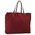 Borsa Tote FENDI Zucchino Canvas Rosso Oro Auth 187865 D'oro