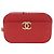 CHANEL Matelasse Chic Affinity Chain Bag Caviar Skin Red Gold CC Auth 189719M Rosso D'oro - vista 13
