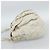 Borsa a Spalla PRADA in Pelle Bianco Oro Auth ka5003A D'oro - vista 3