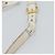 Borsa a Spalla PRADA in Pelle Bianco Oro Auth ka5003A D'oro - vista 8