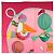 Hermès HERMES Carré 90 Sciarpa "LES FOLIES DU CIEL" Seta Rosa Auth hk3927V - vista 2
