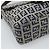 FENDI Zucchino Canvas Mamma Baguette Borsa a Spalla Navy Silver Auth 189693V Argento Blu navy - vista 14