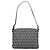 FENDI Zucchino Canvas Mamma Baguette Borsa a Spalla Navy Silver Auth 189693V Argento Blu navy - vista 2
