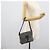 FENDI Zucchino Canvas Mamma Baguette Borsa a Spalla Navy Silver Auth 189693V Argento Blu navy - vista 23