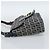 FENDI Zucchino Canvas Mamma Baguette Borsa a Spalla Navy Silver Auth 189693V Argento Blu navy - vista 3