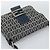 FENDI Zucchino Canvas Mamma Baguette Borsa a Spalla Navy Silver Auth 189693V Argento Blu navy - vista 6
