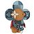 LOUIS VUITTON Monogram Denim Patchwork Vivienne Doll Blue GI0463 Auth 189263SM Bleu
