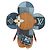 LOUIS VUITTON Monogram Denim Patchwork Vivienne Doll Blue GI0463 Auth 189263SM Bleu - vue 13