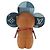 LOUIS VUITTON Monogram Denim Patchwork Vivienne Doll Blue GI0463 Auth 189263SM Bleu - vue 2