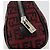 Pochette FENDI Zucchino Canvas Rosso Argento Auth 189615A - vista 8